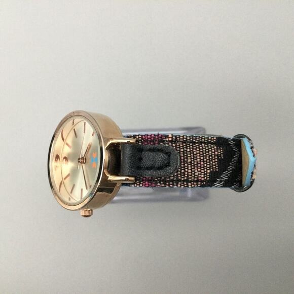 Canyon Sky Women's Watch 28mm Gold Tone Multi Color Woven Band Southwest NWOT - Picture 5 of 15